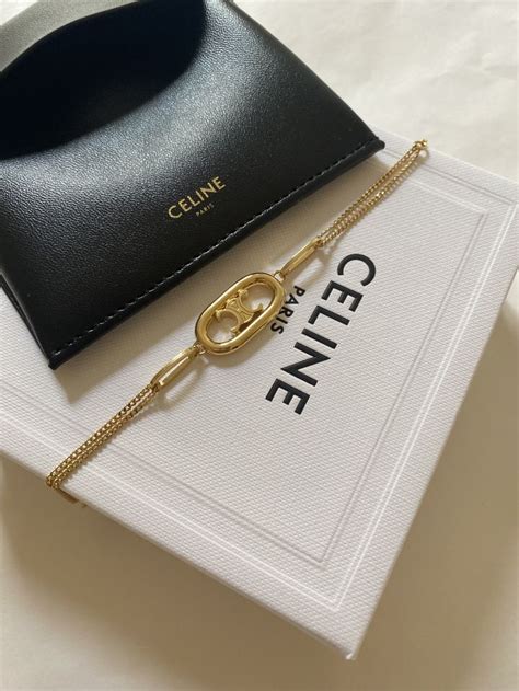 celine gold bracelet knot|celine triomphe bracelet.